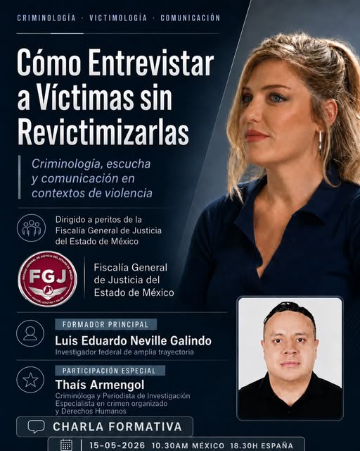 Flyer ponencia Fiscalía General de México